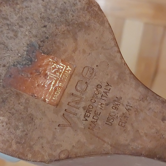 Vince wedge leather sandals size 9.5M - Picture 8 of 11